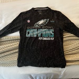 Long sleeve mens fanatics eagles superbowl shirt